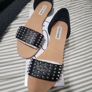 Steve Madden Corey Studded Flat Sandals